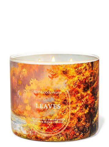 Ароматизована свічка на 3 гноти Bath & Body Works Leaves 01339 фото