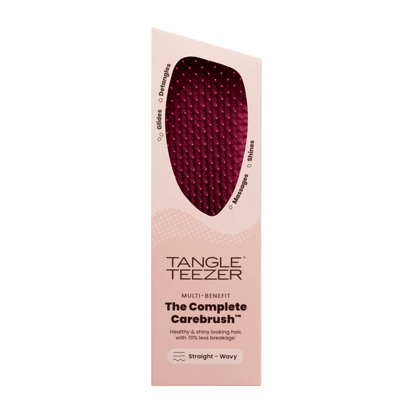 Щітка для волосся Tangle Teezer The Complete Carebrush Straight - Wavy Glossed Raspberry 05805 фото