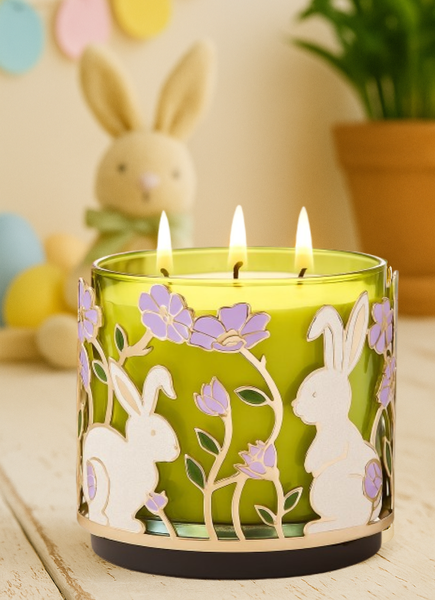 Тримач для свічки на 3 гноти Bath & Body Works Bunnies & Blooms 03266 фото