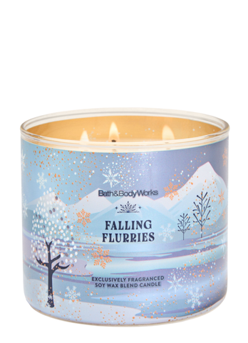 Ароматизована свічка на 3 гноти Bath & Body Works Falling Flurries 00443 фото
