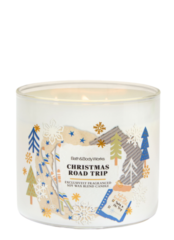 Ароматизована свічка на 3 гноти Bath & Body Works Christmas Road Trip 04641 фото