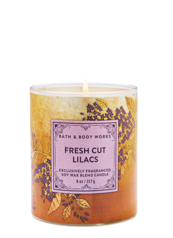Ароматизована свічка на 1 гніт Bath & Body Works Fresh Cut Lilacs 00419 фото