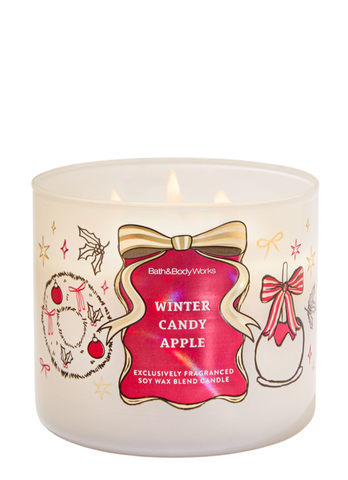 Ароматизована свічка на 3 гноти Bath & Body Works Winter Candy Apple 02060 фото