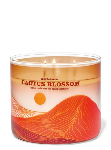 Ароматизована свічка на 3 гноти Bath & Body Works Cactus Blossom KV1016 фото