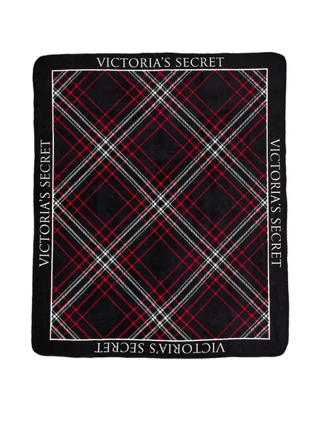 Плед Victoria`s Secret Sherpa Plaid Blanket 04524 фото