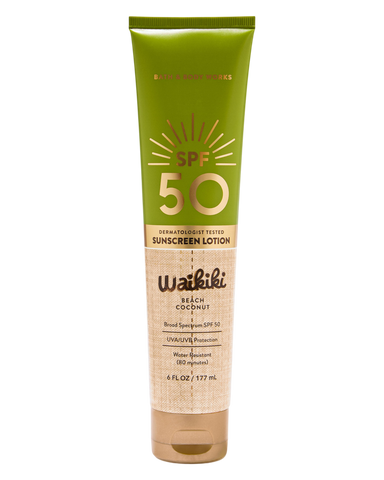 Лосьйон для тіла SPF 50 Bath & Body Works Waikiki Beach Coconut 05249 фото