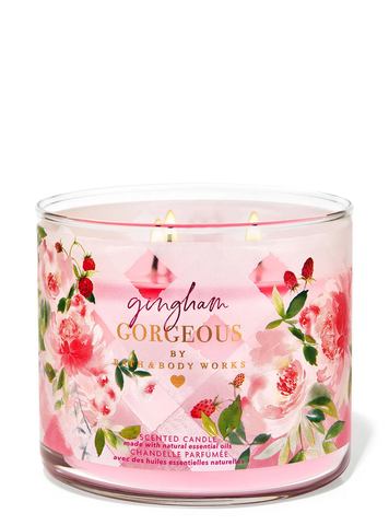 Ароматизована свічка на 3 гноти Bath & Body Works Gingham Gorgeous KVX004 фото