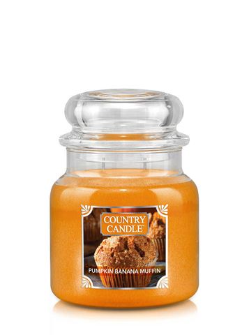 Ароматизована свічка на 2 гноти Kringle Candle Pumpkin Banana Muffin 03456 фото
