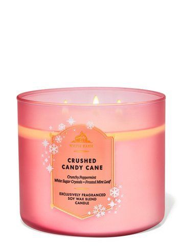 Ароматизована свічка на 3 гноти Bath & Body Works Crushed Candy Cane 01973 фото