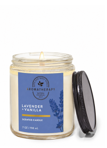 Ароматизована свічка на 1 гніт Bath & Body Works Aromatherapy Sleep: Lavender + Vanilla KVX011 фото