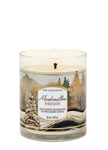Ароматизована свічка на 1 гніт Bath & Body Works Marshmallow Fireside 01831 фото
